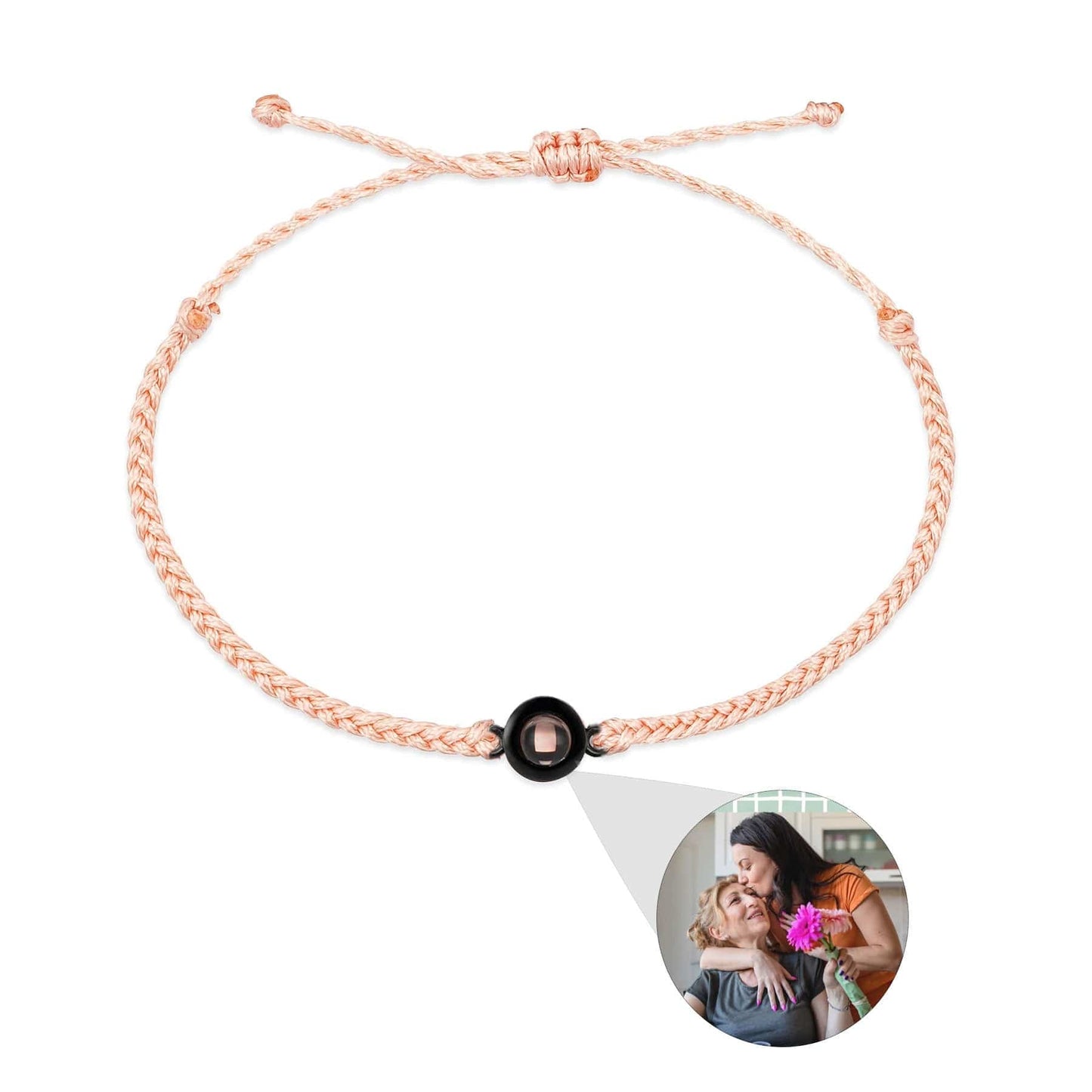 Personalized Circle Photo Bracelet