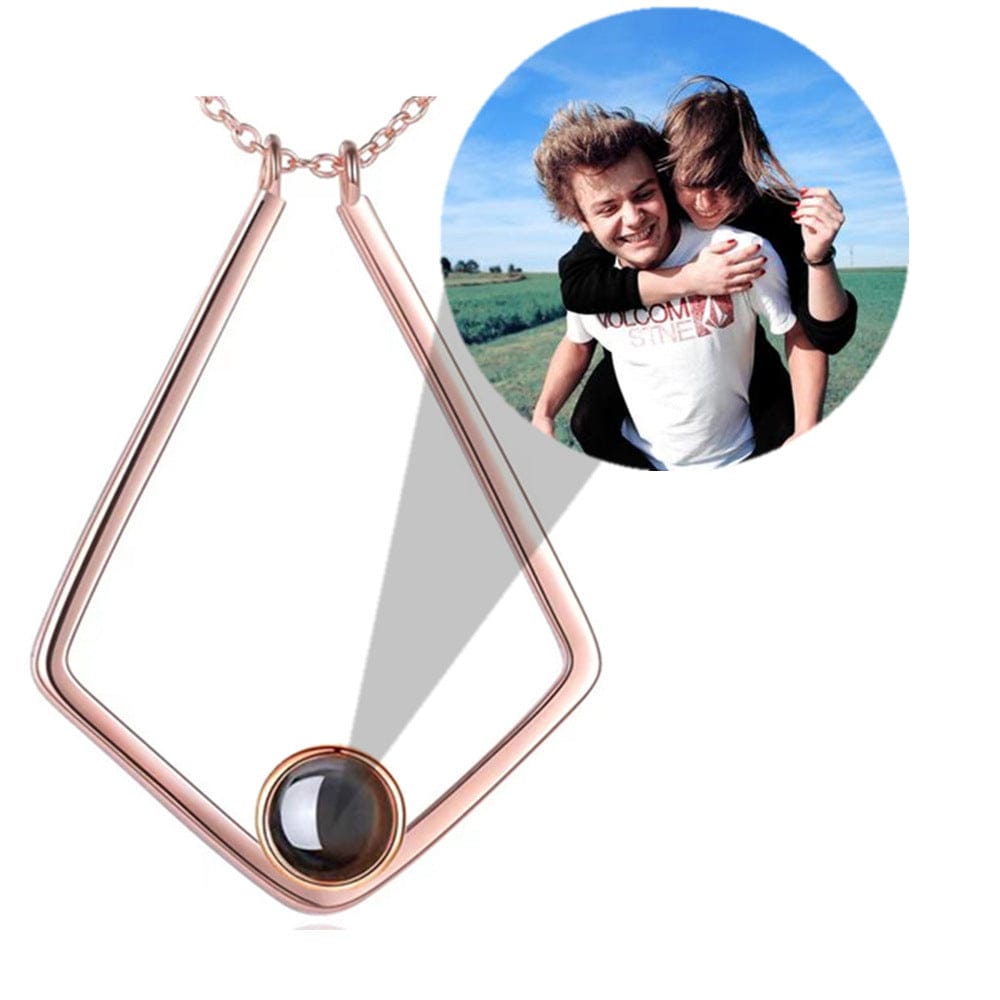 Personalized U Picture Projection Necklace