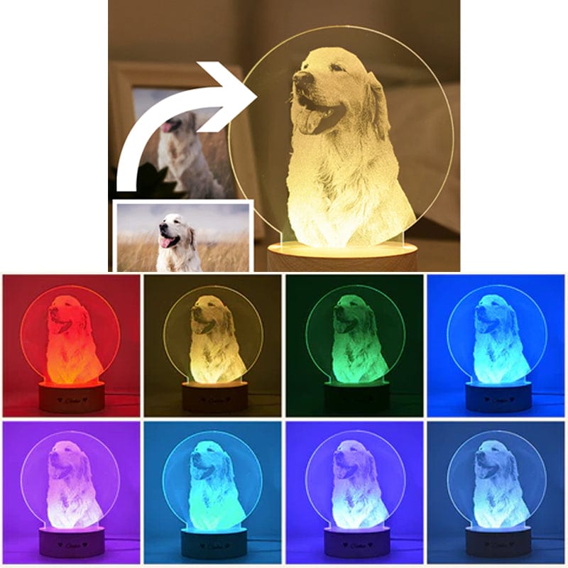 Custom Pet Photo Lamp