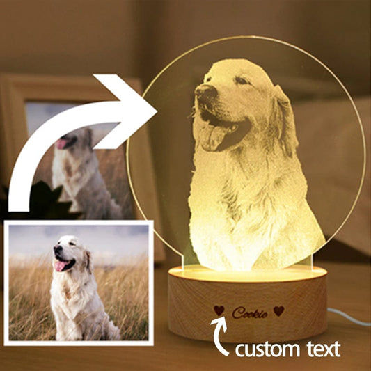 Custom Pet Photo Lamp