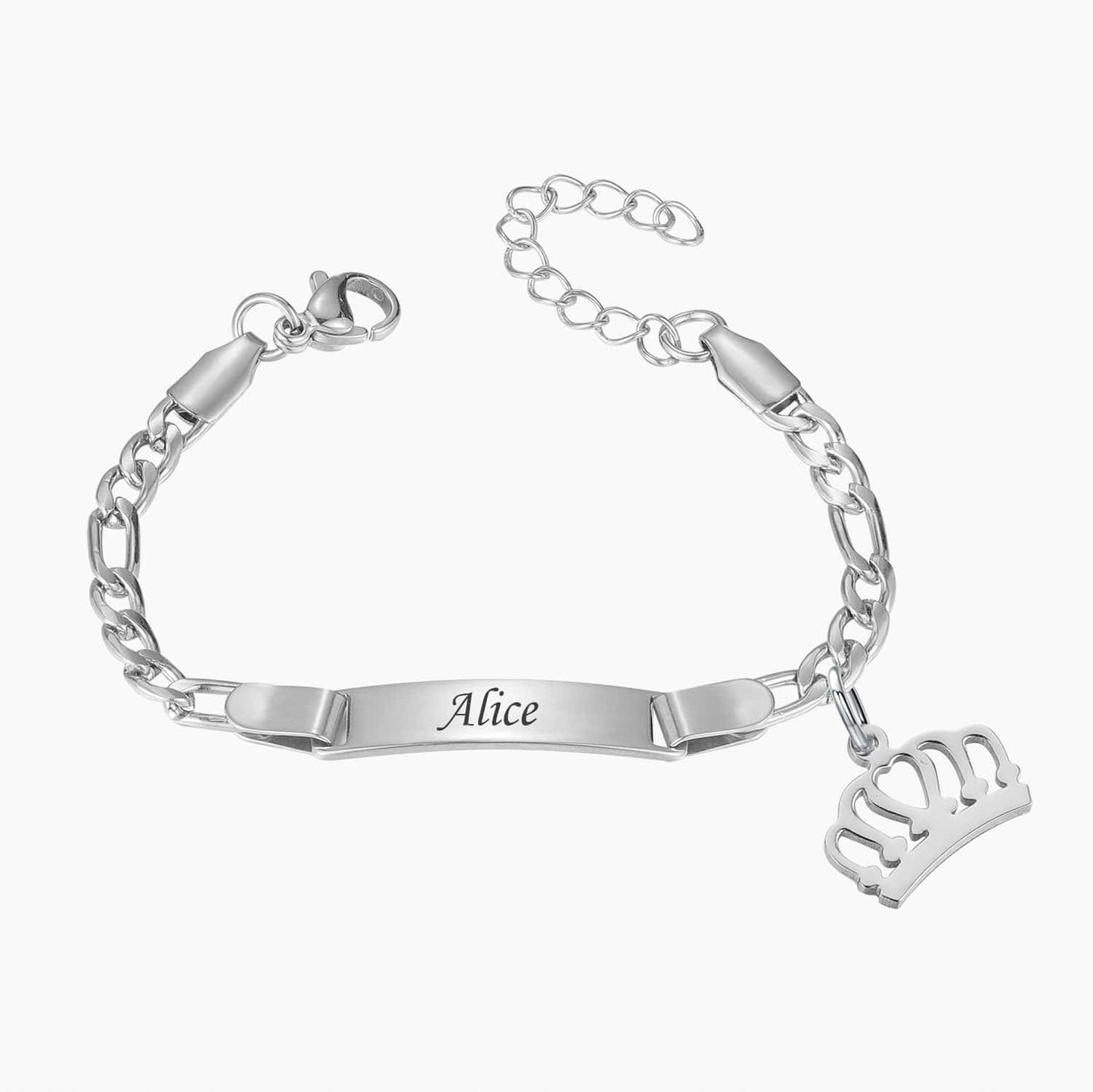 Personalized Bracelet Custom Name Engrave Bracelets Stainless Steel Adjustable  baby Women Bangle Birthday Gift