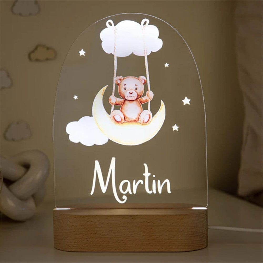 Personalized Custom Name Lamp for Nursery Kids Baby Bedroom Light Decor