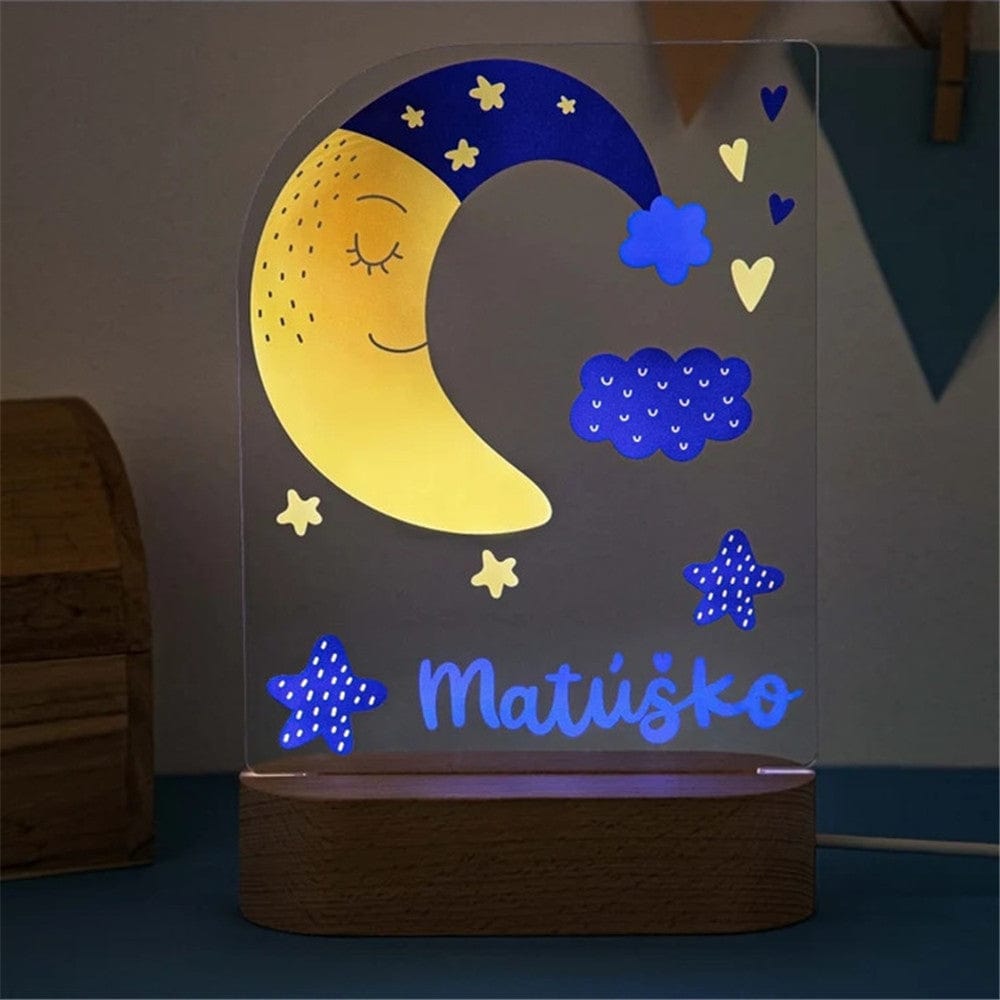 Personalized Custom Name Lamp for Nursery Kids Baby Bedroom Light Decor