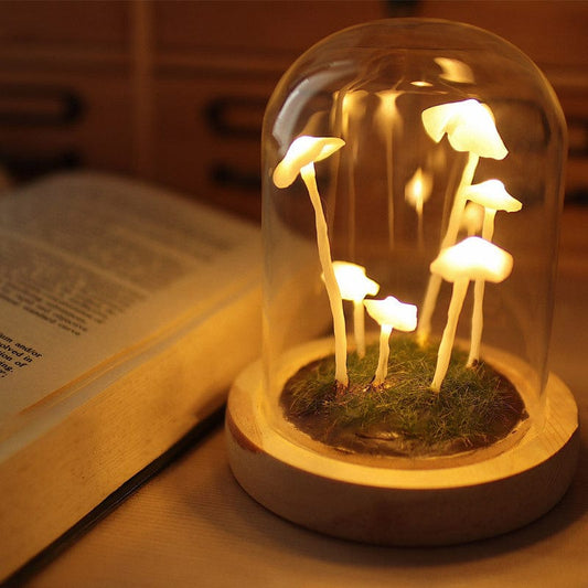 Hand-Made Creative Retro Mushroom Night Light