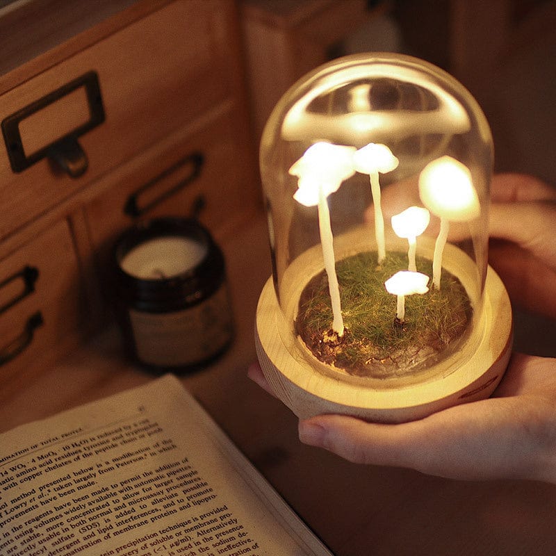 Hand-Made Creative Retro Mushroom Night Light