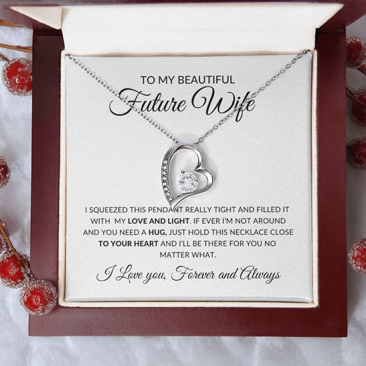 To My Beautiful Future Wife | My Heart |  Forever Love Necklace