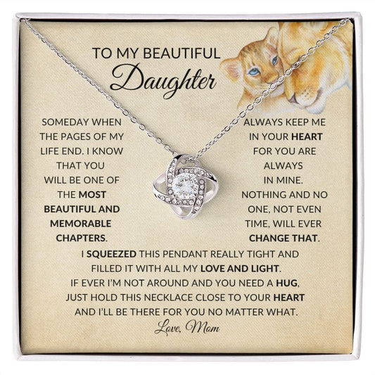 To My Beautiful Daughter | Most Beautiful Chapter | Love Knot Necklace