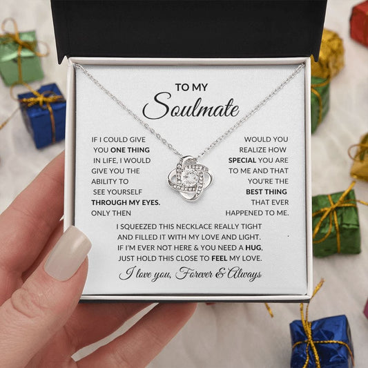 To My Soulmate | Special To Me | Love Knot Necklace