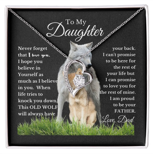 To My Daughter | I Will Always Be There For You |  Forever Love Necklace
