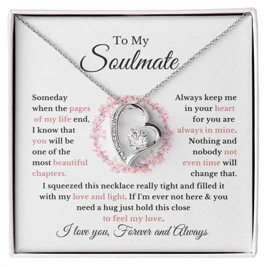 To My Soulmate | You are the Most Beautiful Chapter |  Forever Love Necklace