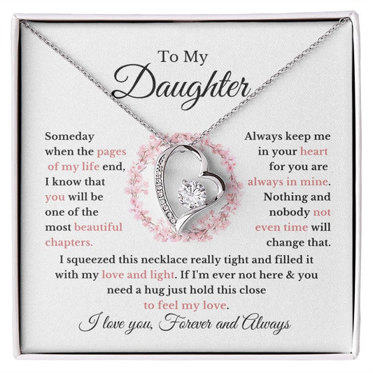 To My Daughter | You are the Most Beautiful Chapter |  Forever Love Necklace