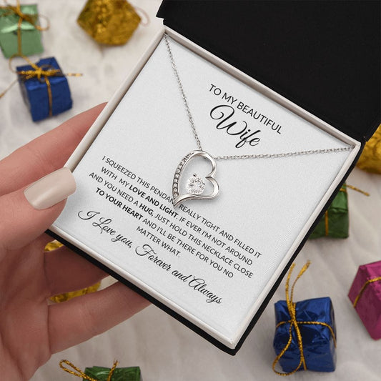 To My Beautiful Wife | My Heart |  Forever Love Necklace